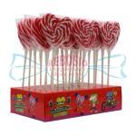 LOLLY HEART RED & WHITE 60g PZ.24