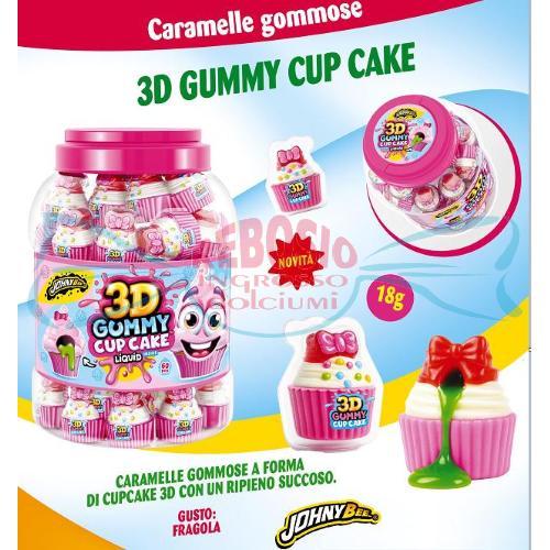 JOHNY BEE 3D GUMMY CUPCAKE 18g PZ.60