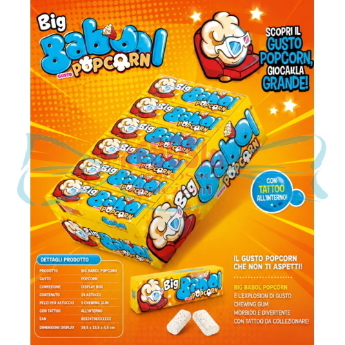 BIG BABOL POPCORN 37g PZ.24